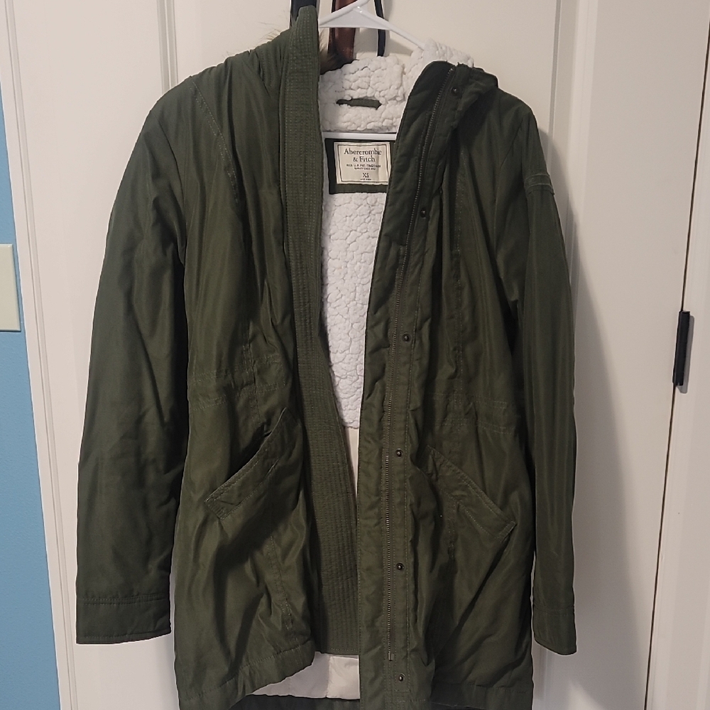 Abercrombie & Fitch Women's XS Dark Military Green Jacket